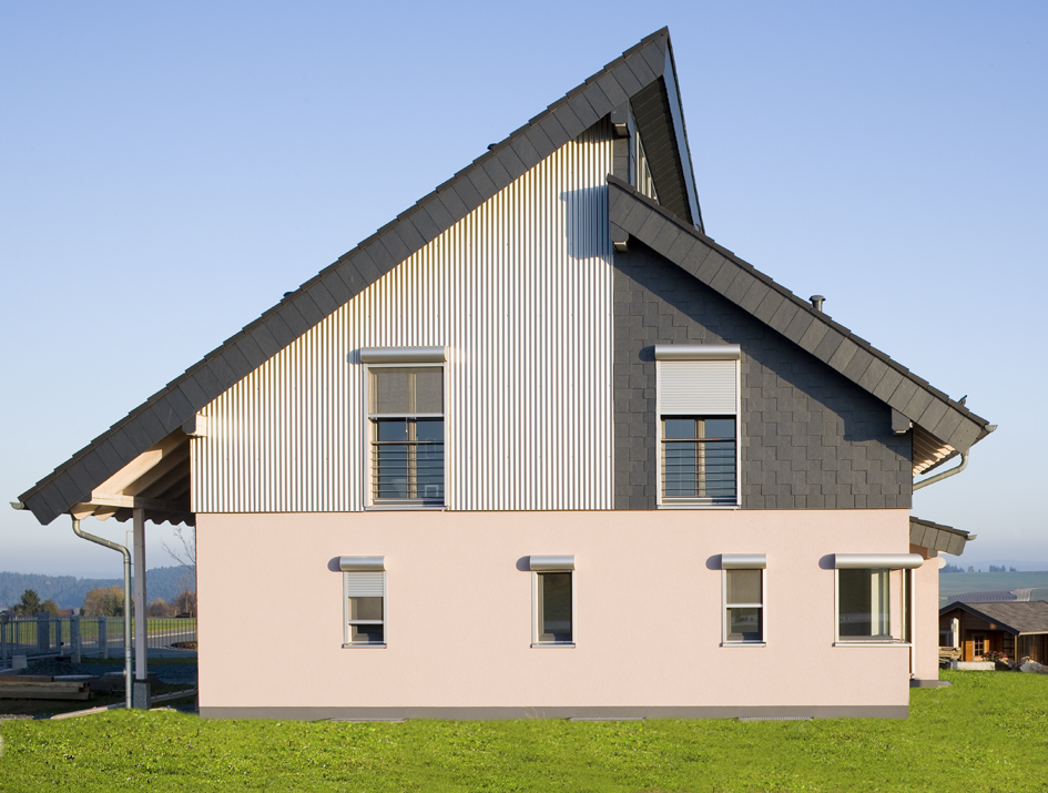Fenster mit Insektenschutz und Rolladen